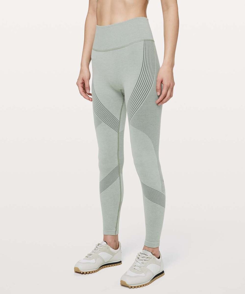 Lululemon Aerial Silk Tight Leggings in Gray Sage Size 10